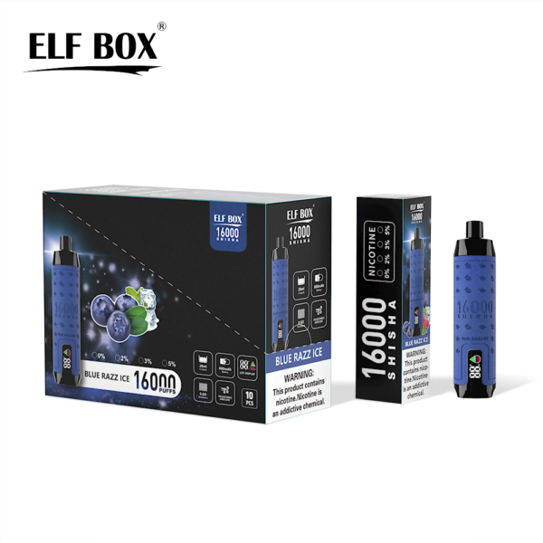ELF BOX SHISHA 16000 Puffs 0%/2%/3%/5% Vape monouso ricaricabile alla nicotina all'ingrosso - KeenVape - 8