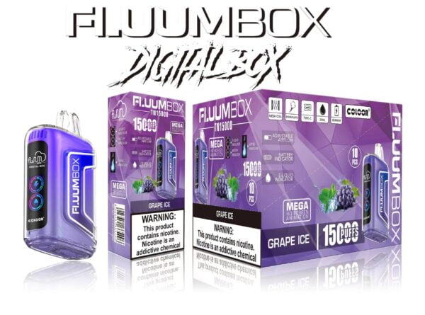 FluuM Digital Box TN 15000 Puffs 0% 2% 3% 5% Nicotina recargable desechable Vape Pen Pods Cigarrillo electrónico al por mayor - KeenVape - 5