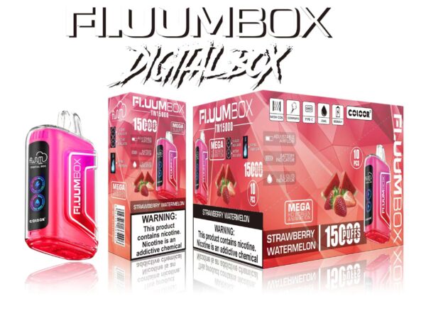 FluuM Digital Box TN 15000 Puffs 0% 2% 3% 5% Nicotina Recargable Vape Pen Pods Cigarrillo electrónico al por mayor - KeenVape - 12