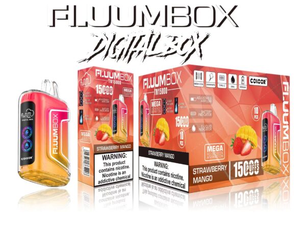 FluuM Digital Box TN 15000 Puffs 0% 2% 3% 5% Nicotina Recargable Vape Pen Pods Cigarrillo electrónico al por mayor - KeenVape - 11