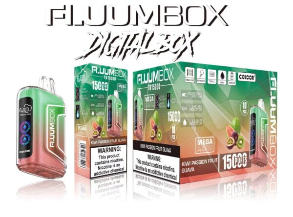 FluuM Digital Box TN 15000 Puffs 0% 2% 3% 5% Nicotina Recargable Vape Pen Pods Cigarrillo electrónico al por mayor - KeenVape - 10
