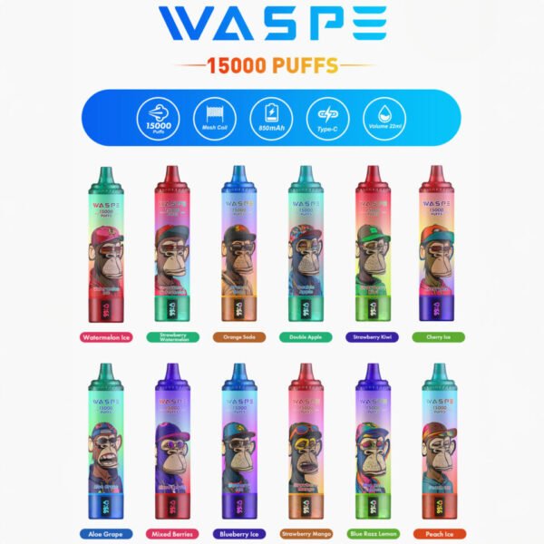 WASPE 15000 PUFFS 0% 2% 3% 5% Nicotina Vape desechable al por mayor - KeenVape - 2