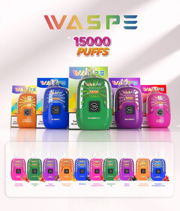 WASPE 15000 PUFFS Digital Box 0% 2% 3% 5% Nicotine Disposable Vape Wholesale - KeenVape - 2