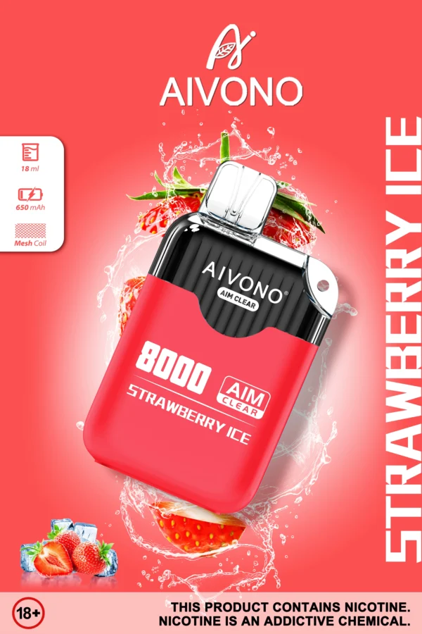 AIVONO AIM CLEAR 8000 Puffs 0% 2% 5% Vapes desechables recargables con bajo contenido de nicotina Compra a granel al por mayor - KeenVape - 9
