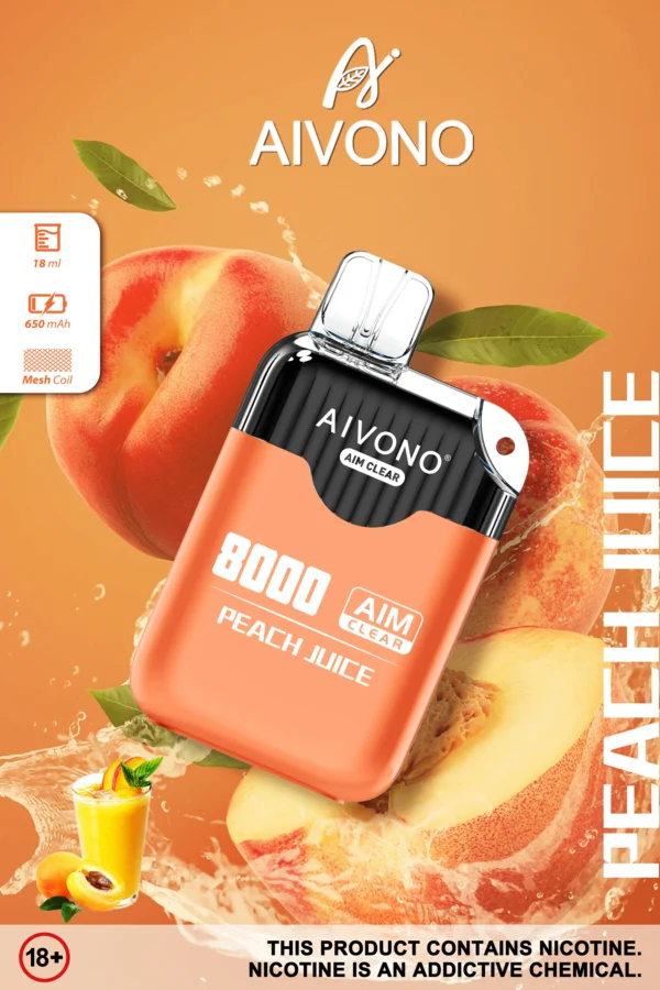 AIVONO AIM CLEAR 8000 Puffs 0% 2% 5% Vapes desechables recargables con bajo contenido de nicotina Compra a granel al por mayor - KeenVape - 10