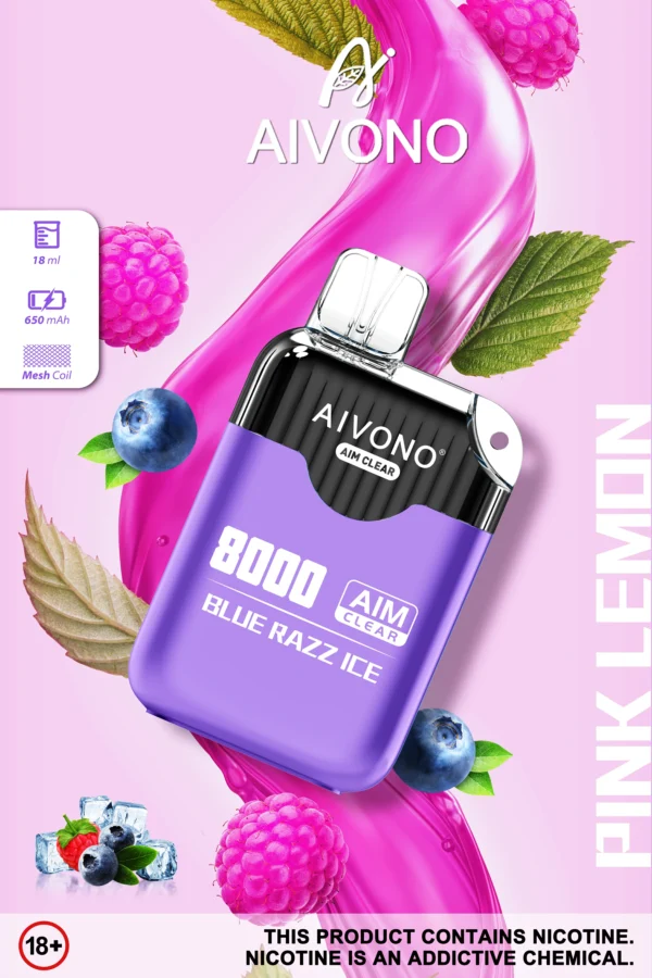 AIVONO AIM CLEAR 8000 Puffs 0% 2% 5% Vapes desechables recargables con bajo contenido de nicotina Compra a granel al por mayor - KeenVape - 7