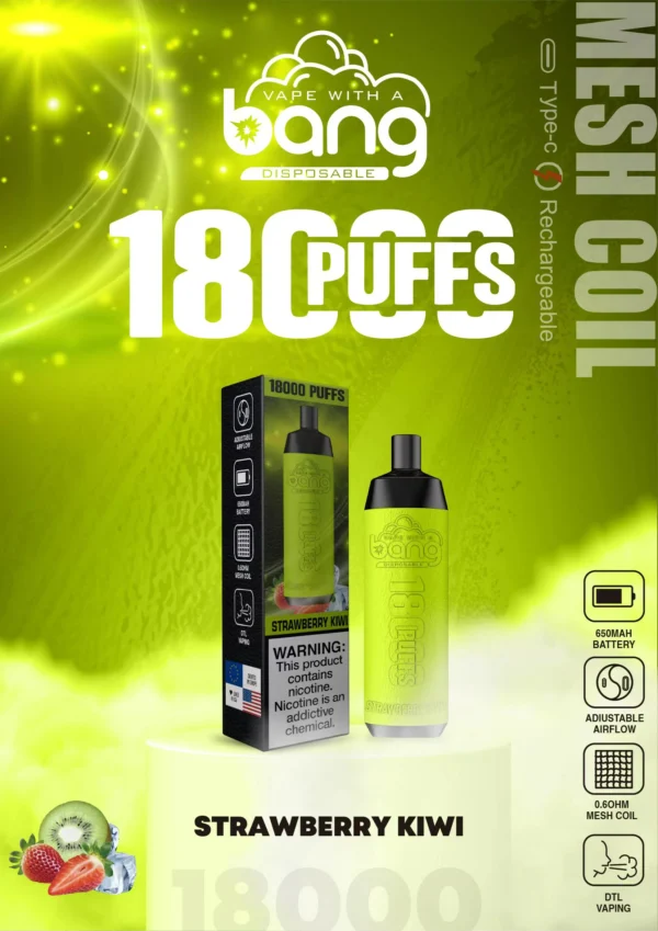 Bang Crown Bar 18000 Puffs 0% 2% 3% 5% Alacsony nikotin tartalmú újratölthető Vapes Pen Tömeges vásárlás Nagyker - KeenVape - 7