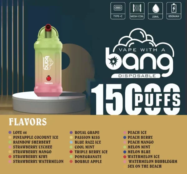 Bang 15000 trekjes 0% 2% 3% 5% Oplaadbare wegwerpvapes-pen met laag nicotinegehalte in bulk Koop groothandel - KeenVape - 1