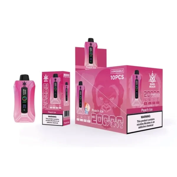 Bang Beach 20000 Puffs 0% 2% 3% 5% Penna per vaporizzatori usa e getta ricaricabile a basso contenuto di nicotina all'ingrosso Acquista all'ingrosso - KeenVape - 8