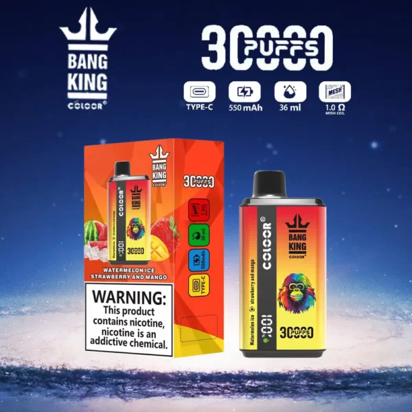 Bang King 30000 Puffs Double Flavor 0% 2% 3% 5% Penna per vaporizzatori usa e getta ricaricabile a basso contenuto di nicotina all'ingrosso Acquista all'ingrosso - KeenVape - 8
