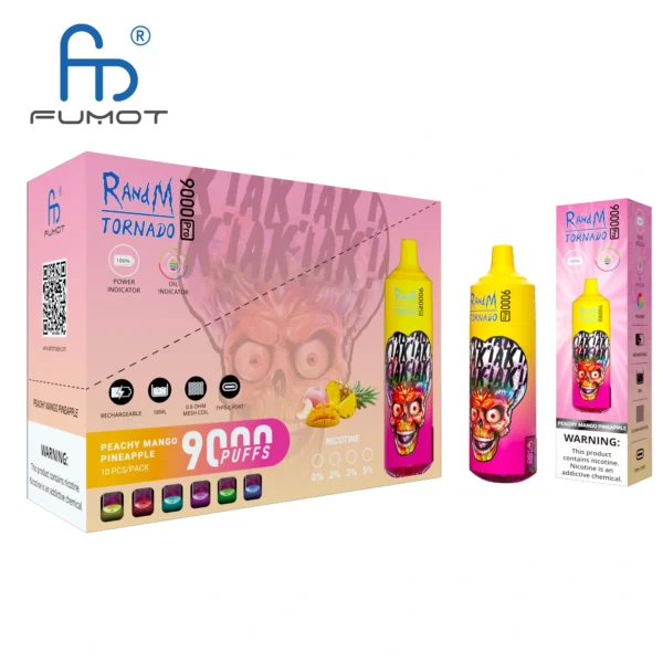 RandM Tornado 9000 PRO Puffs 0% 2% 3% 5% Basso contenuto di nicotina alla rinfusa Acquista Vape monouso ricaricabile all'ingrosso - KeenVape - 6
