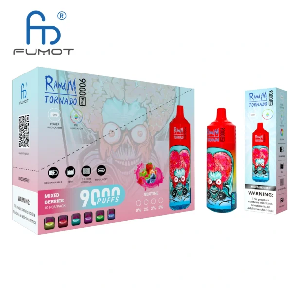 RandM Tornado 9000 PRO Puffs 0% 2% 3% 5% Basso contenuto di nicotina alla rinfusa Acquista Vape monouso ricaricabile all'ingrosso - KeenVape - 3