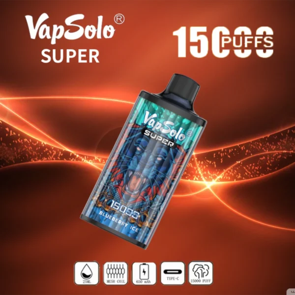 Vapsolo Super 15000 Puffs 2% 5% Basso contenuto di nicotina alla rinfusa Acquista penna per vaporizzatori usa e getta ricaricabile all'ingrosso - KeenVape - 13