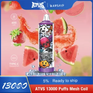 Penna per vaporizzatori usa e getta ricaricabile a basso contenuto di nicotina Atvs 13000 Puffs 5% Acquista all'ingrosso - KeenVape - 14
