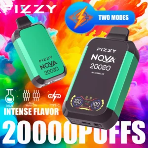 Fizzy Nova 20000 Puffs Dual Mesh 2% 5% Low Nicotine Rechargeable Disposable Vapes Pen Bulk Buy Wholesale - KeenVape - 10