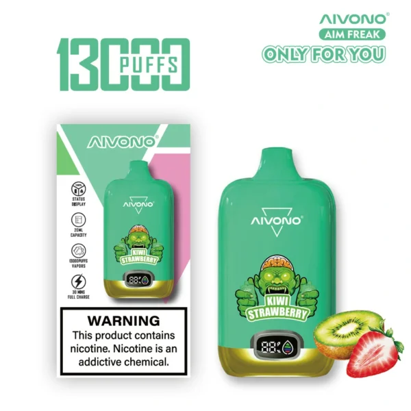 AIVONO AIM FREAK 13000 Puffs Schermo digitale 0% 2% 3% 5% Penna per vaporizzatori usa e getta ricaricabile a basso contenuto di nicotina all'ingrosso Acquista all'ingrosso - KeenVape - 3