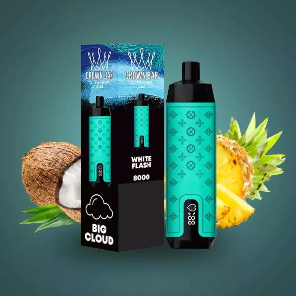 Al Fakher Crown Bar Pro 8000 Puffs LED Display Screen Low Nicotine Rechargeable Disposable Vapes Pen Bulk Buy Wholesale - European Warehouse Stock - KeenVape - 3