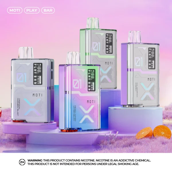 MOTI Play Bar 7500 Puffs Crystal Digital Screen 5% Penna per vaporizzatori usa e getta ricaricabile a basso contenuto di nicotina Bulk Acquista all'ingrosso - KeenVape - 16