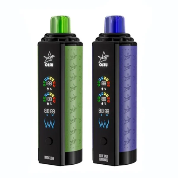 VASY OSSU 30000 Puffs Shisha Hookah Dual Mesh Full Screen 0% 5% Low Nicotine Rechargeable Disposable Vapes Pen Bulk Buy Wholesale - KeenVape - 6